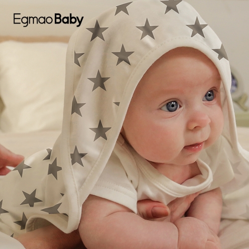 100% Organic Cotton Baby Hooded Blanket